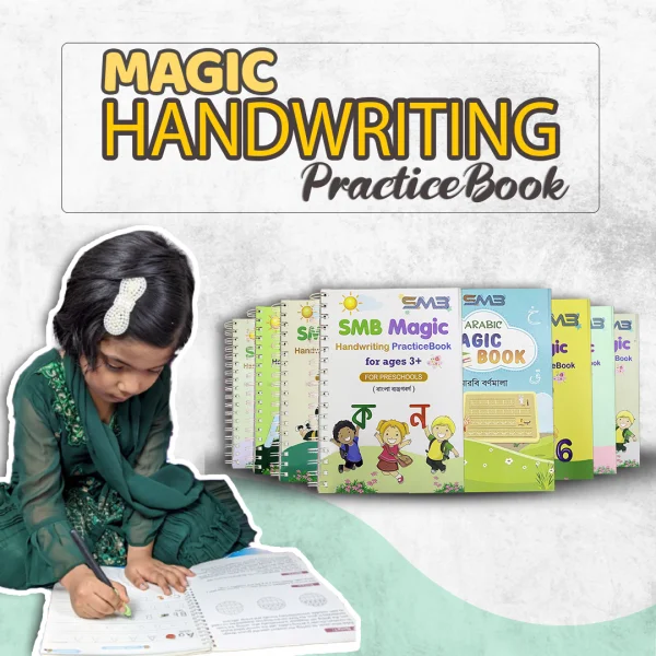 8pcs Small Magic Handwriting Practices Book & All in One Book Draw Book Combo Offer.