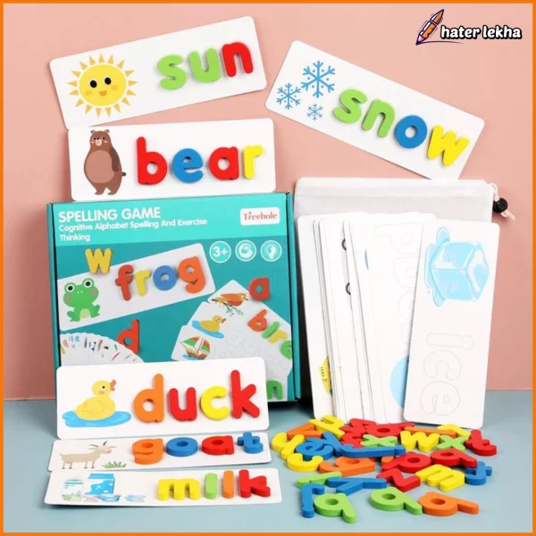 English Spelling Game Tool Box Educational Toys for Kids - Haterlekha.com. Best Online Shop for Kids in Bangladesh. Kids Educational & Learning Online Platform