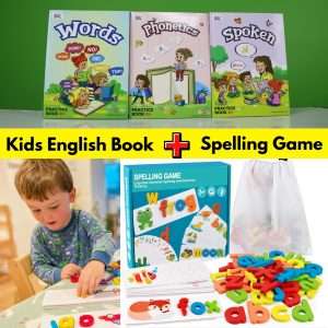 Kids Easy English Learning Book with Spelling Game Tool Box
